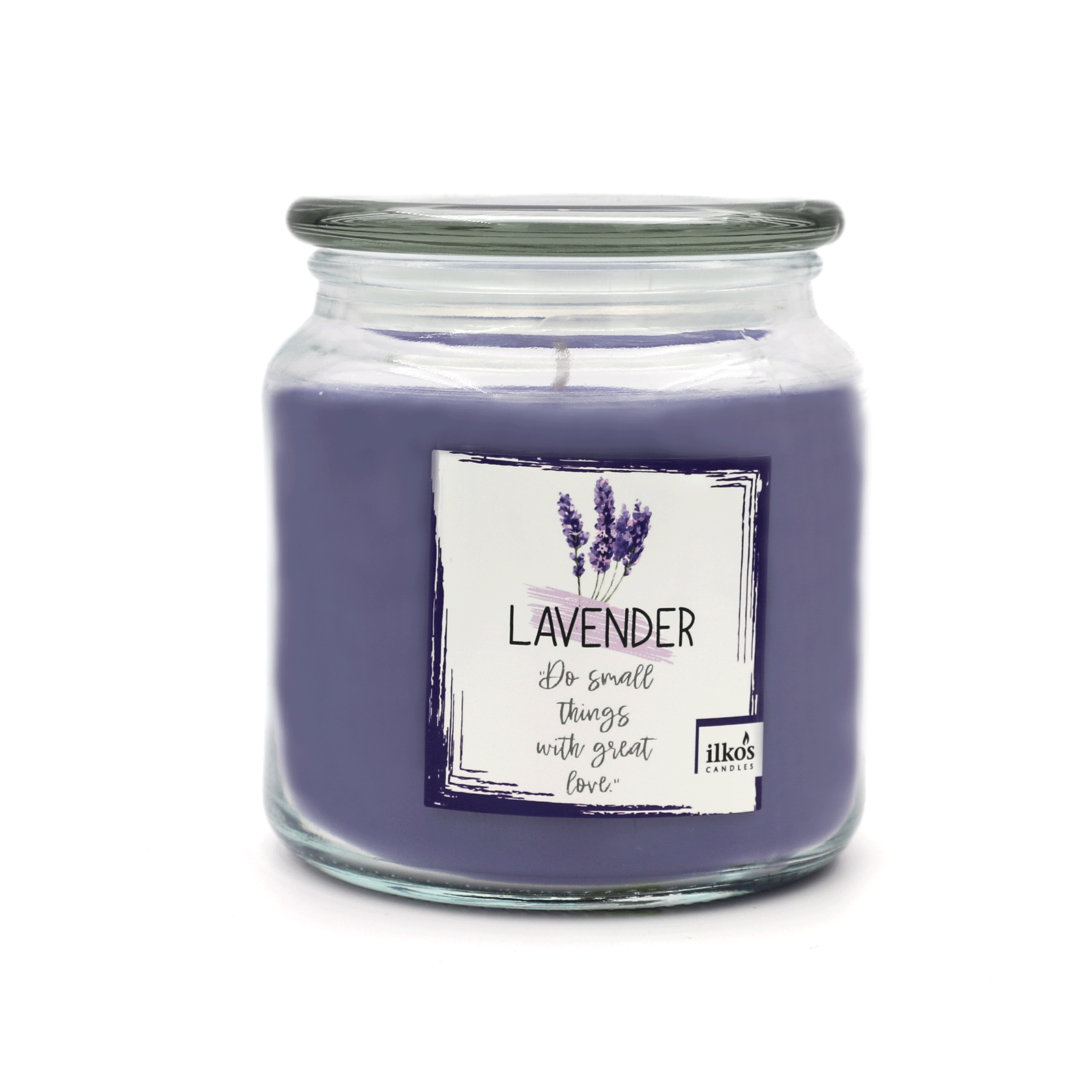 MIDDLE JAR - LAVENDER - dišeča sveča (sivka)