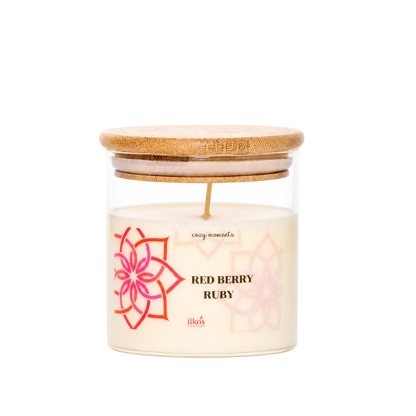 INSPIRED BY NATURE - RED BERRY RUBY - dišeča sveča 215g