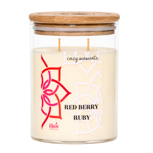 INSPIRED BY NATURE - RED BERRY RUBY - dišeča sveča 530g