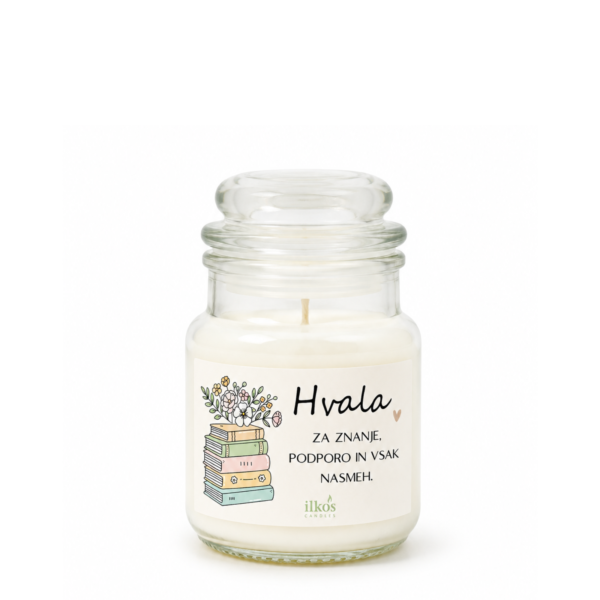MINI JAR - FRESH COTTON - HVALA ZA ZNANJE - KNJIGE