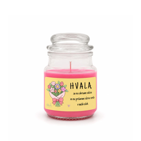 MINI JAR - TROPICAL FLOWER -  HVALA ZA OBRISANE SOLZICE